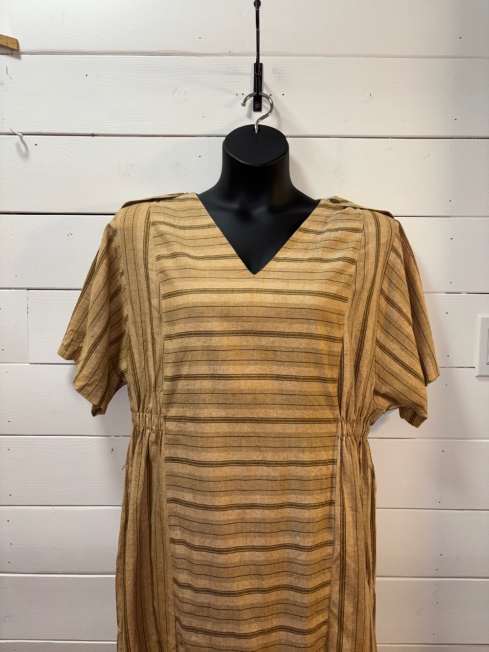 RELANCE Brown Striped Midi Dress XXL - Picture 10 of 15